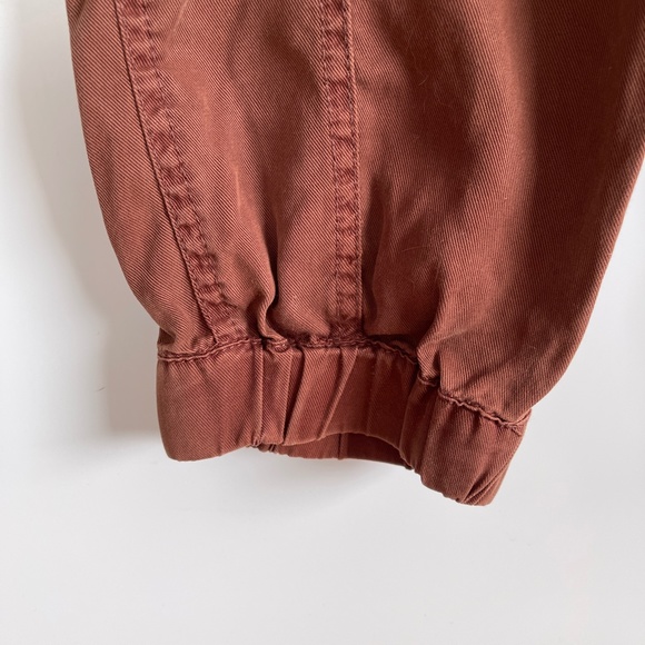 Hei Hei Anthropologie Embroidered pockets Brown Harem Jogger Boho Pants Size S - Picture 5 of 9